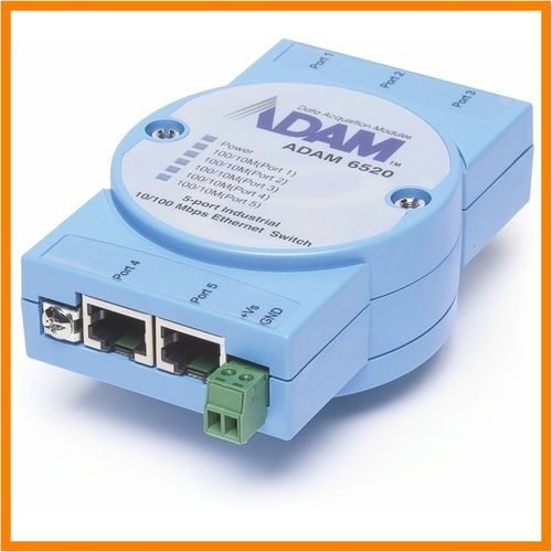 ADAM-6520, Advantech, 5-port Industrial 10/100 Mbps Ethernet Switch